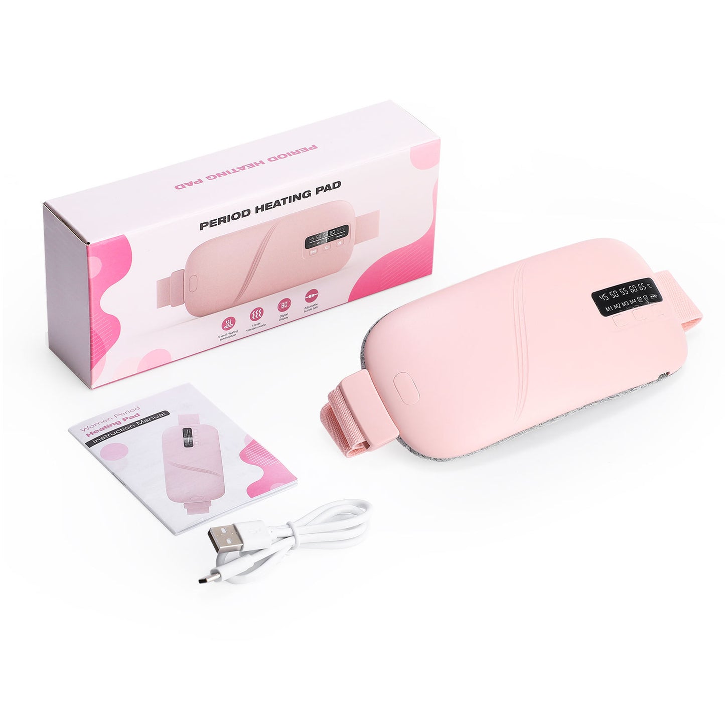 Massage Stomach Heating Belt Waist Supporter