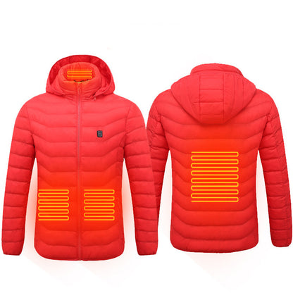 Winter Heated Jacket USB Electric Cotton Coat