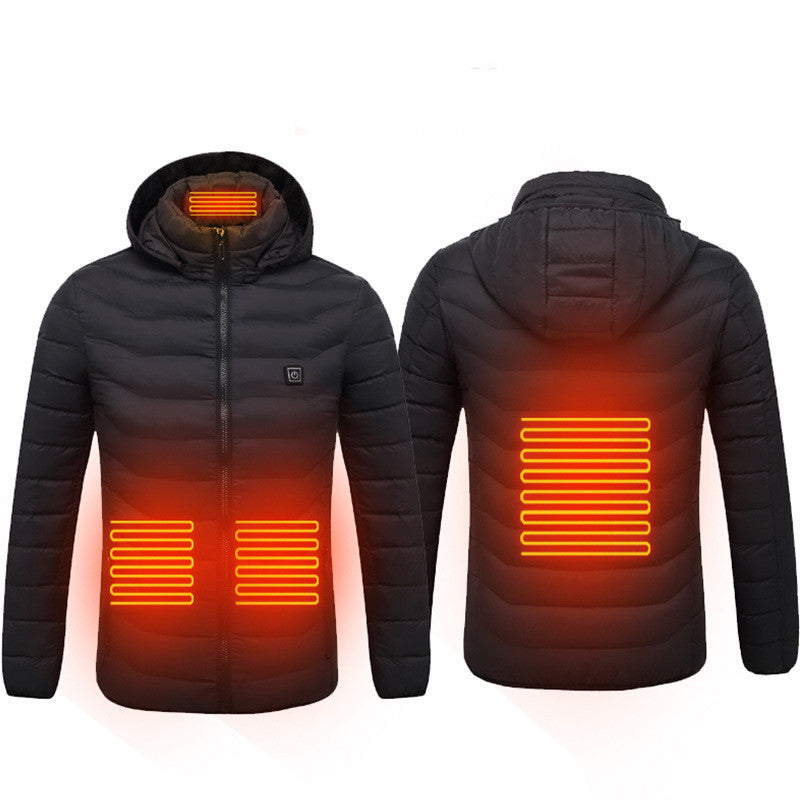 Winter Heated Jacket USB Electric Cotton Coat