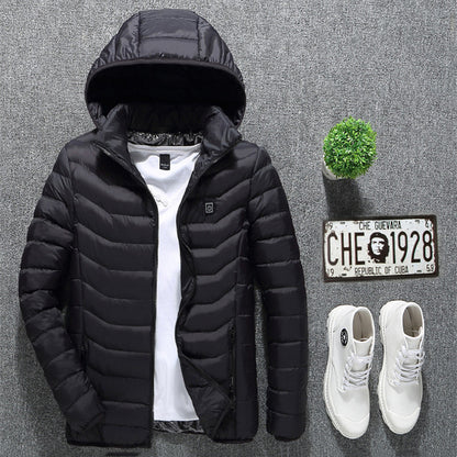 Winter Heated Jacket USB Electric Cotton Coat
