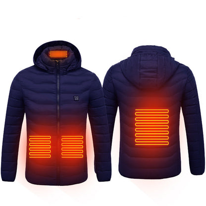 Winter Heated Jacket USB Electric Cotton Coat