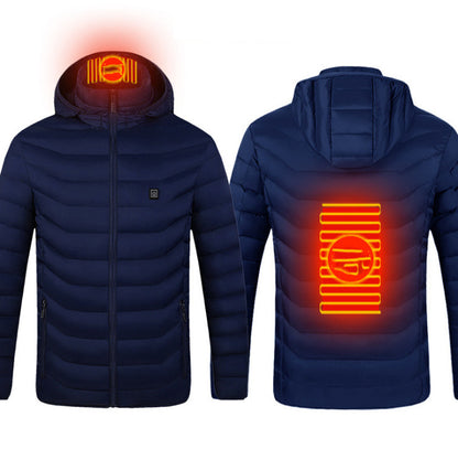 Winter Heated Jacket USB Electric Cotton Coat