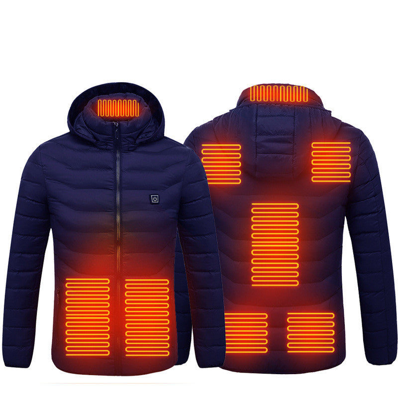 Winter Heated Jacket USB Electric Cotton Coat