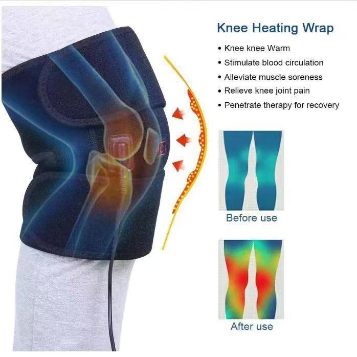 Electric Heating Kneecap Cover Tape Hot Compress Massage Instrument